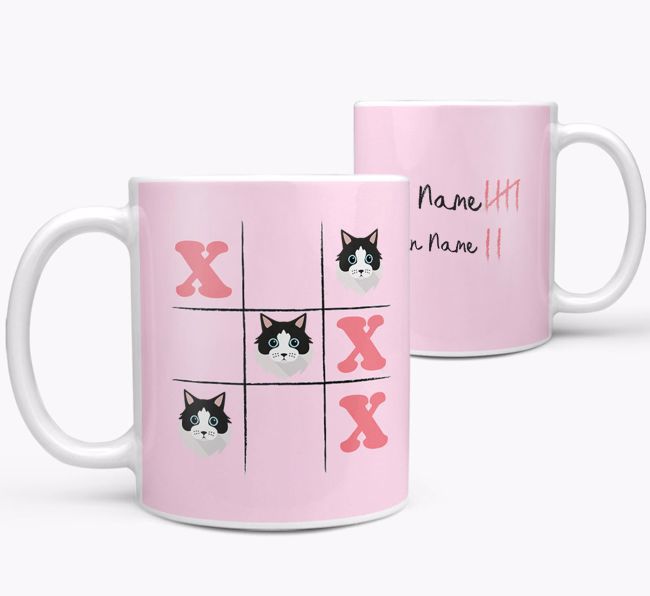 Noughts and Crosses: Personalized {breedCommonName} Mug
